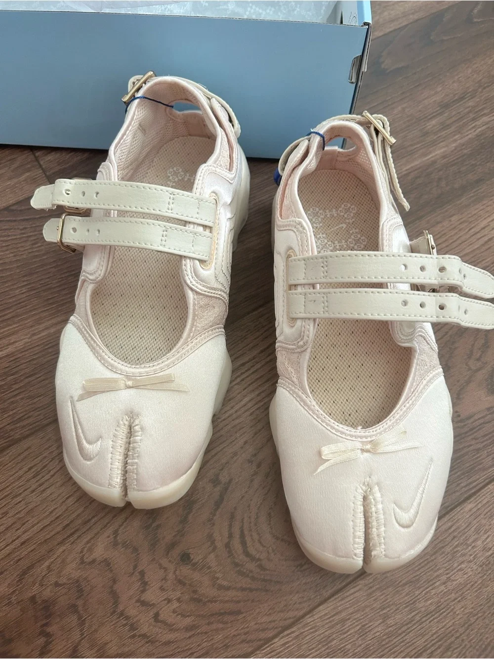 Nike Women's Pale Pink Cream Slip-On Sneaker with Hook-and-Loop Strap